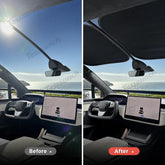 Hálós, elektrosztatikus adszorpciós napfénytető napernyőhöz Tesla Model X első napfénytető